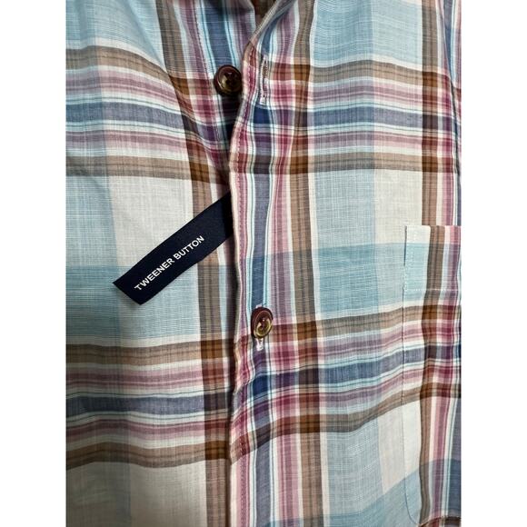 Johnnie-O Plaid Breda Button Down in Antigua NWT Sz. XXL - Picture 5 of 8
